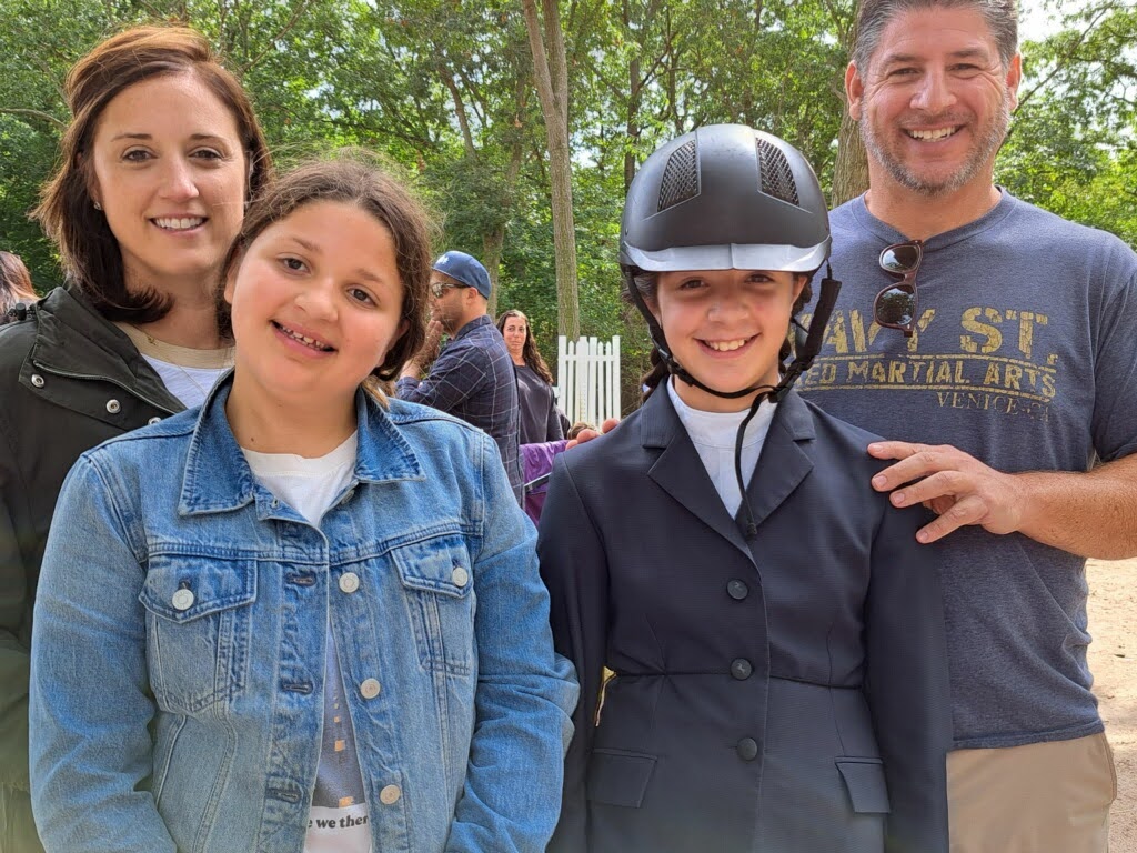 The Milleisen family at a horse show